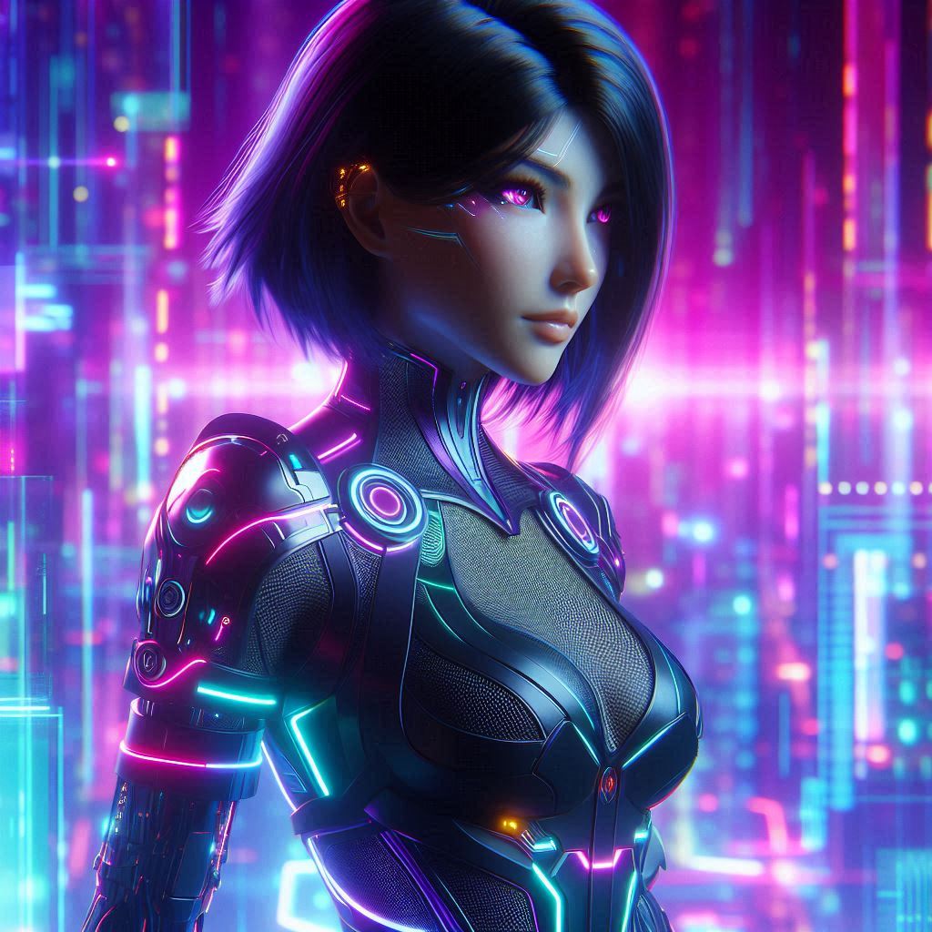 futuristic avatar with black hair (1) futuristic avatar with black hair (1)